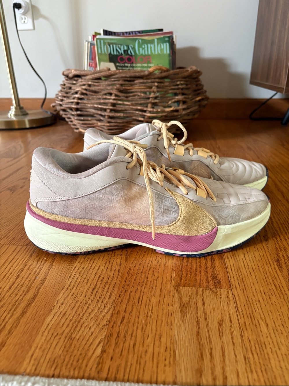 Nike Zoom Freak 5 Fossil Stone Basketball Shoes Men's Size 11.5